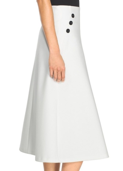 WHBM Set: A Line Skirt (8) & Cropped Sweater (L) - Picture 3 of 8